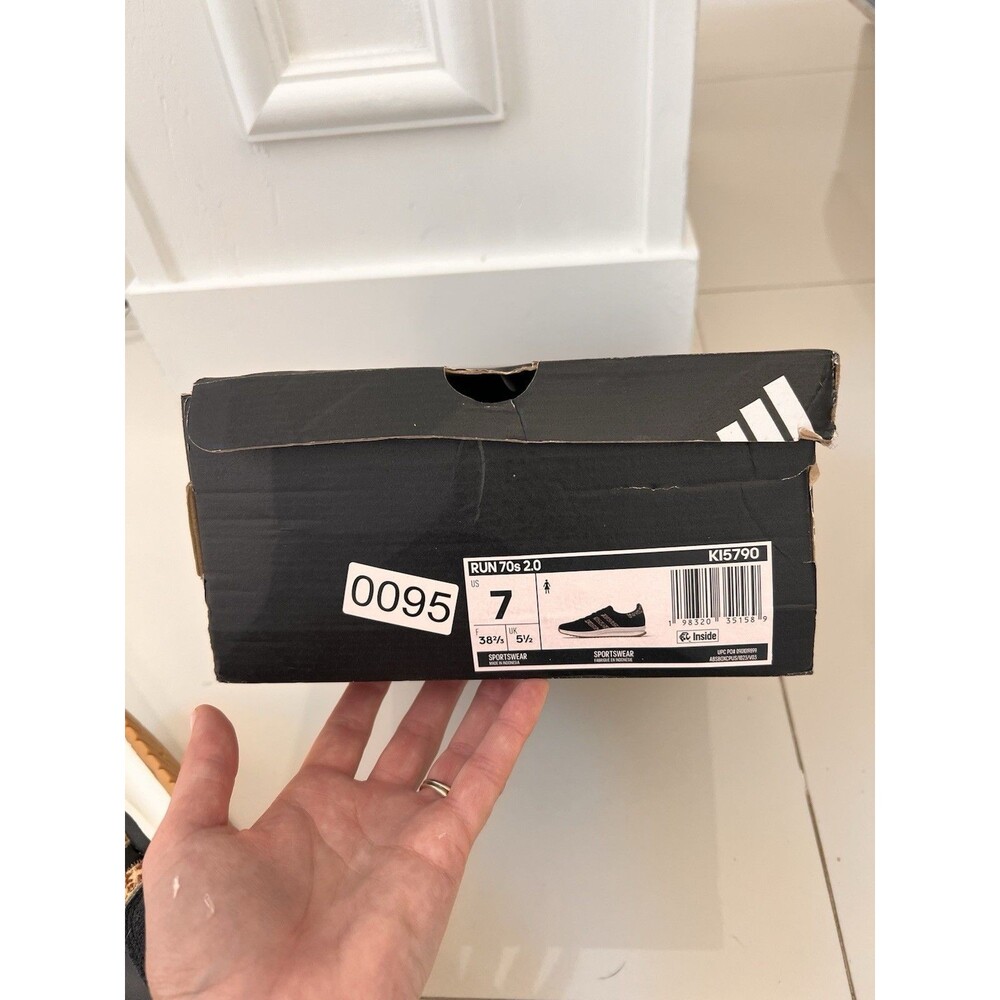 ADIDAS RUN 70s 2.0 K15790 Leopard Cheetah Black Magic Beige Real Fur  7 W 5.5Y - Picture 11 of 14